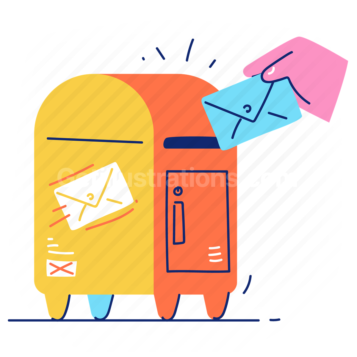 mail box, mail, message, envelope, communication